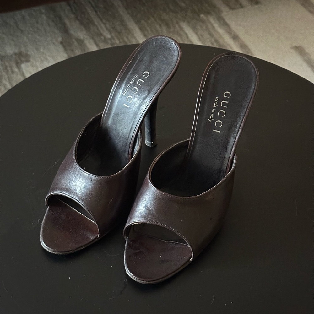 Authentic Gucci High Heeled Mules